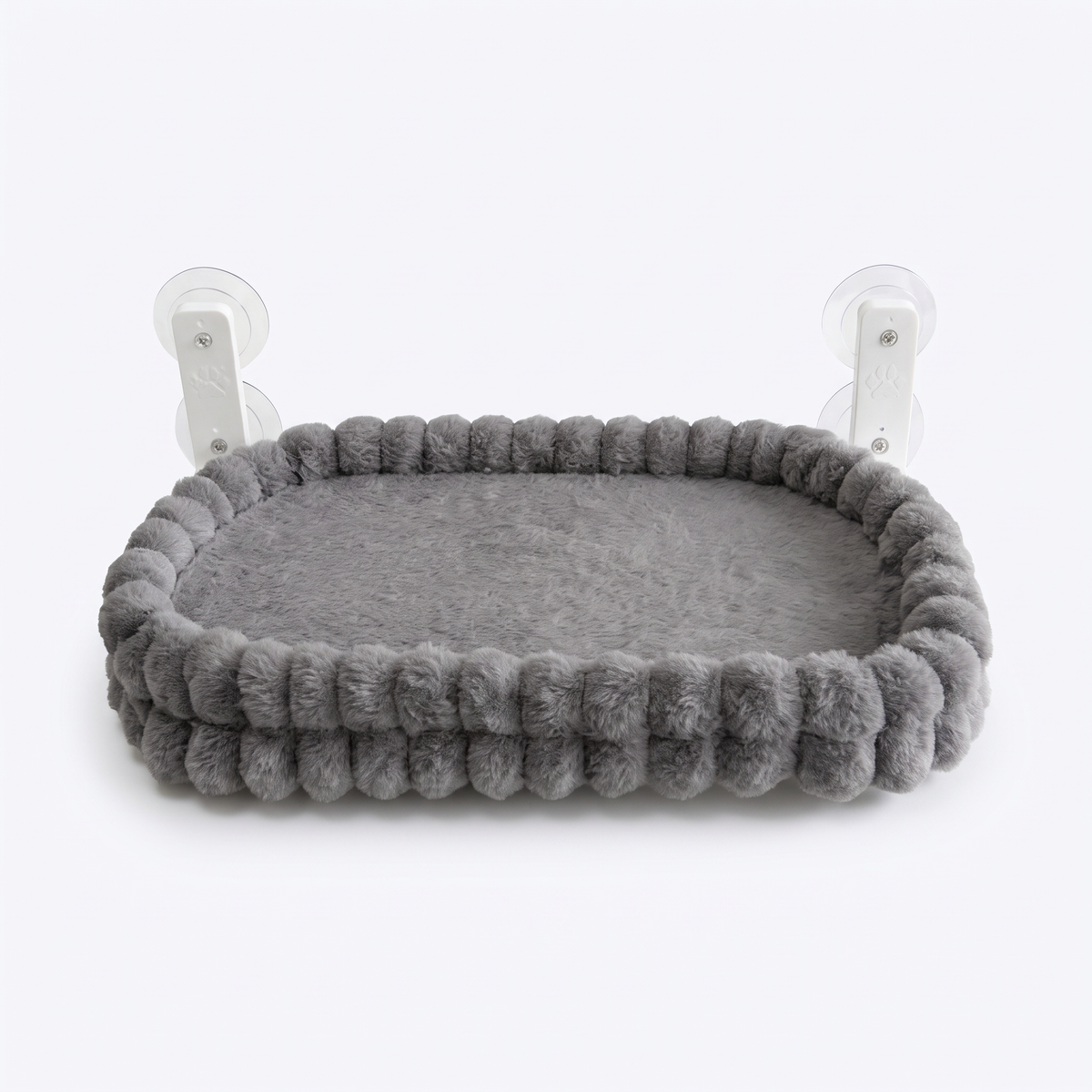 Window Cat Hammock Bed – Plush Suction Cup Cat Perch with Double-Sided Cushion