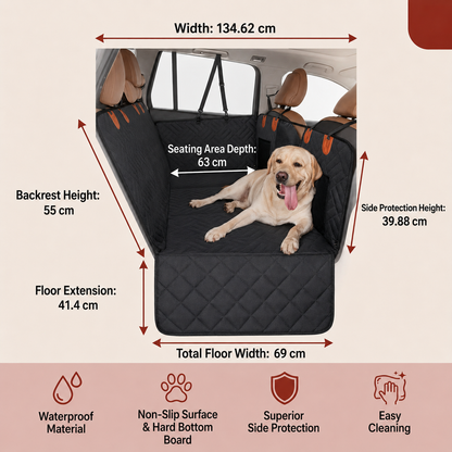 Hard Base Dog Car Seat Extender – More Comfort & Protection for Every Journey