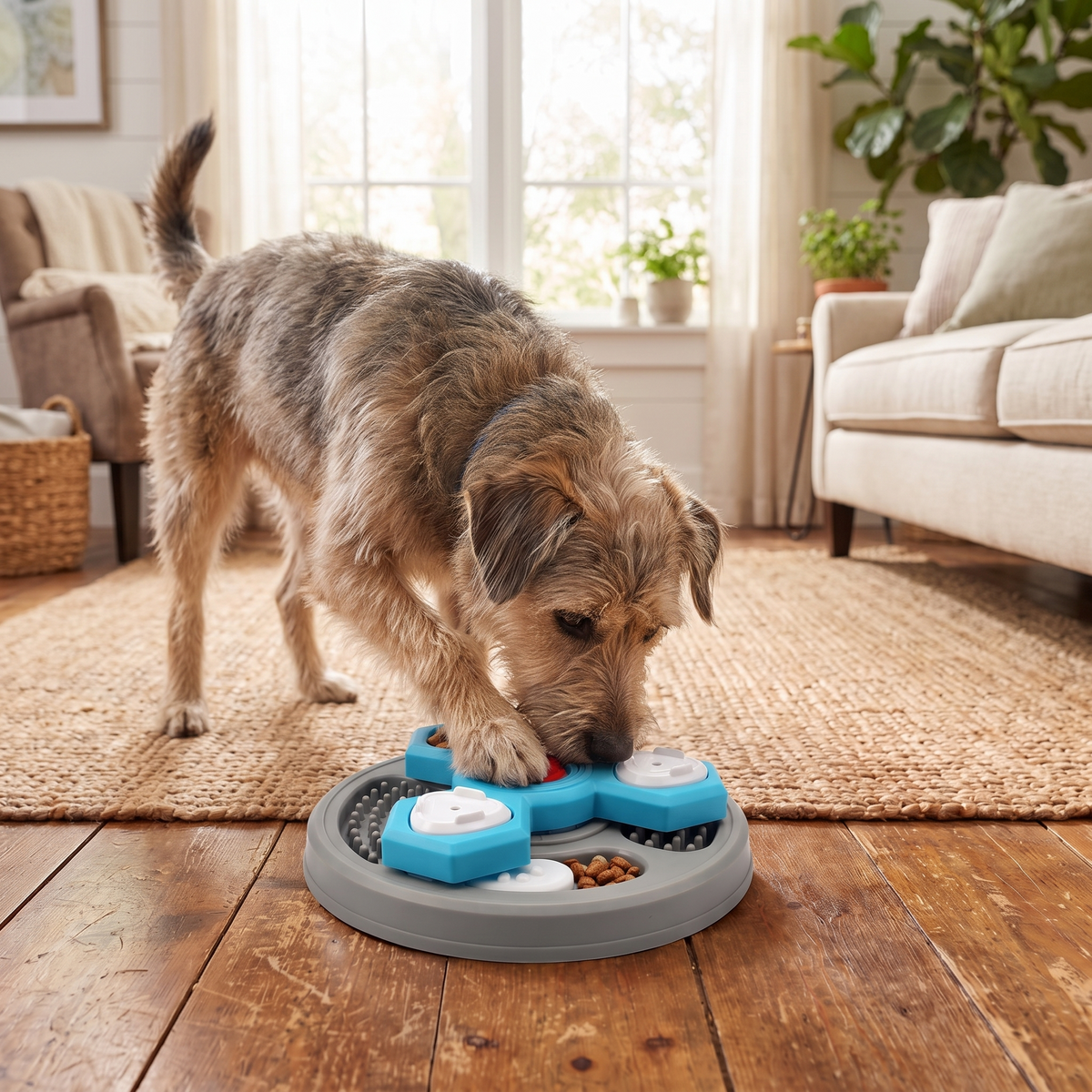 Interactive Slow Feeder Dog Toy – Treat Puzzle Training Game