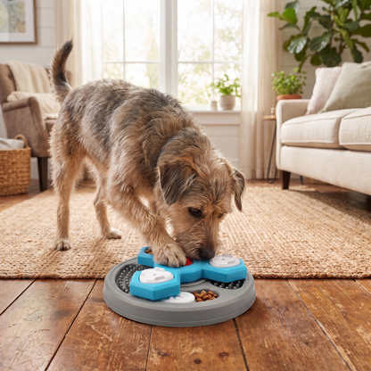 Interactive Slow Feeder Dog Toy – Treat Puzzle Training Game