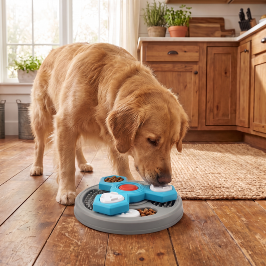 Interactive Slow Feeder Dog Toy – Treat Puzzle Training Game