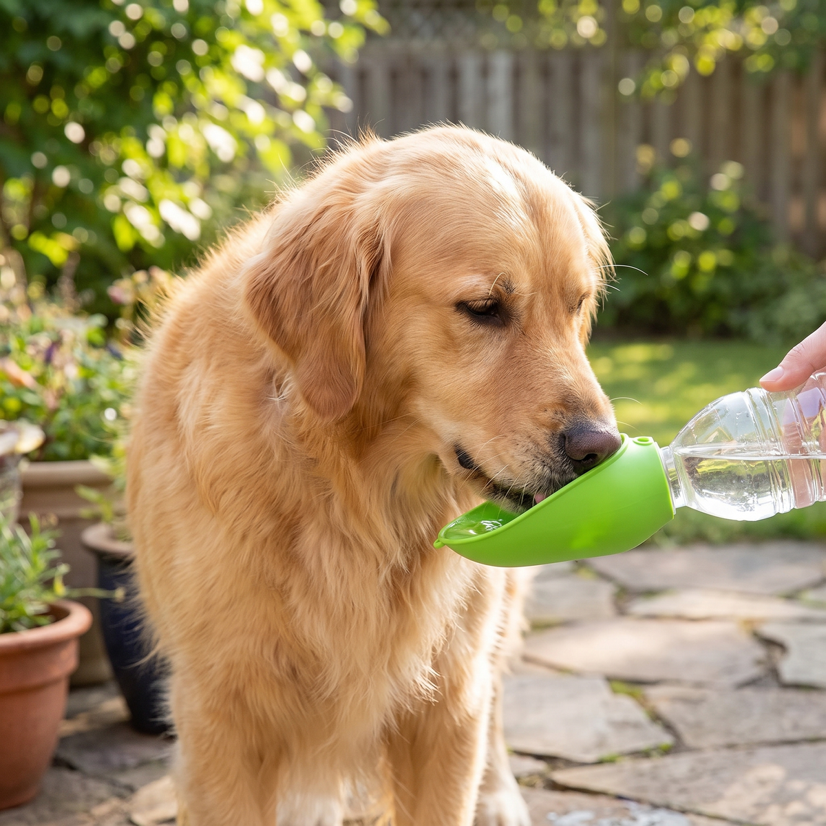 Portable Pet Water Bottle Adapter – Foldable Silicone Drinking Cup