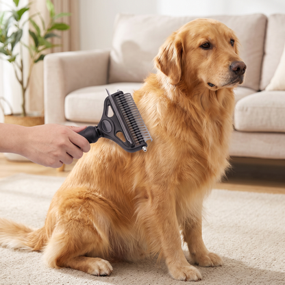 Pet Dematting Comb – Dual Head Grooming Tool for Dogs & Cats