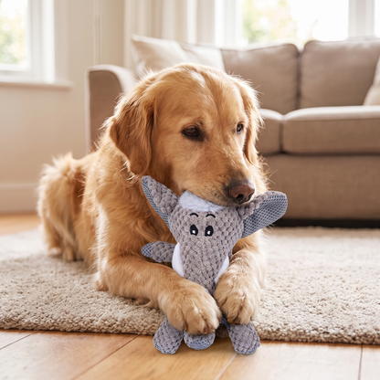 Interactive Squeaky Plush Dog Toy – Durable Chew Toy for Puppies & Dogs