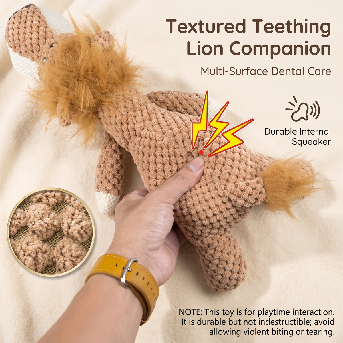 Interactive Squeaky Plush Dog Toy – Durable Chew Toy for Puppies & Dogs