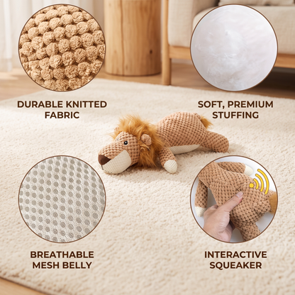 Interactive Squeaky Plush Dog Toy – Durable Chew Toy for Puppies & Dogs