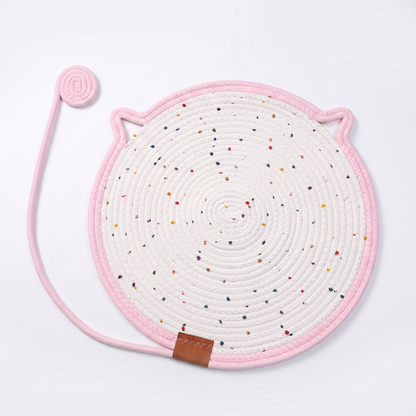 Interactive Cat Scratch Mat with Hanging Ball – Wear-Resistant Cat Play Mat