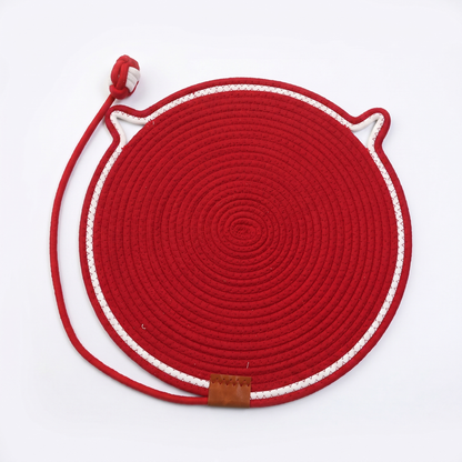 Interactive Cat Scratch Mat with Hanging Ball – Wear-Resistant Cat Play Mat