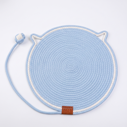 Interactive Cat Scratch Mat with Hanging Ball – Wear-Resistant Cat Play Mat
