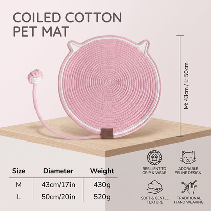 Interactive Cat Scratch Mat with Hanging Ball – Wear-Resistant Cat Play Mat