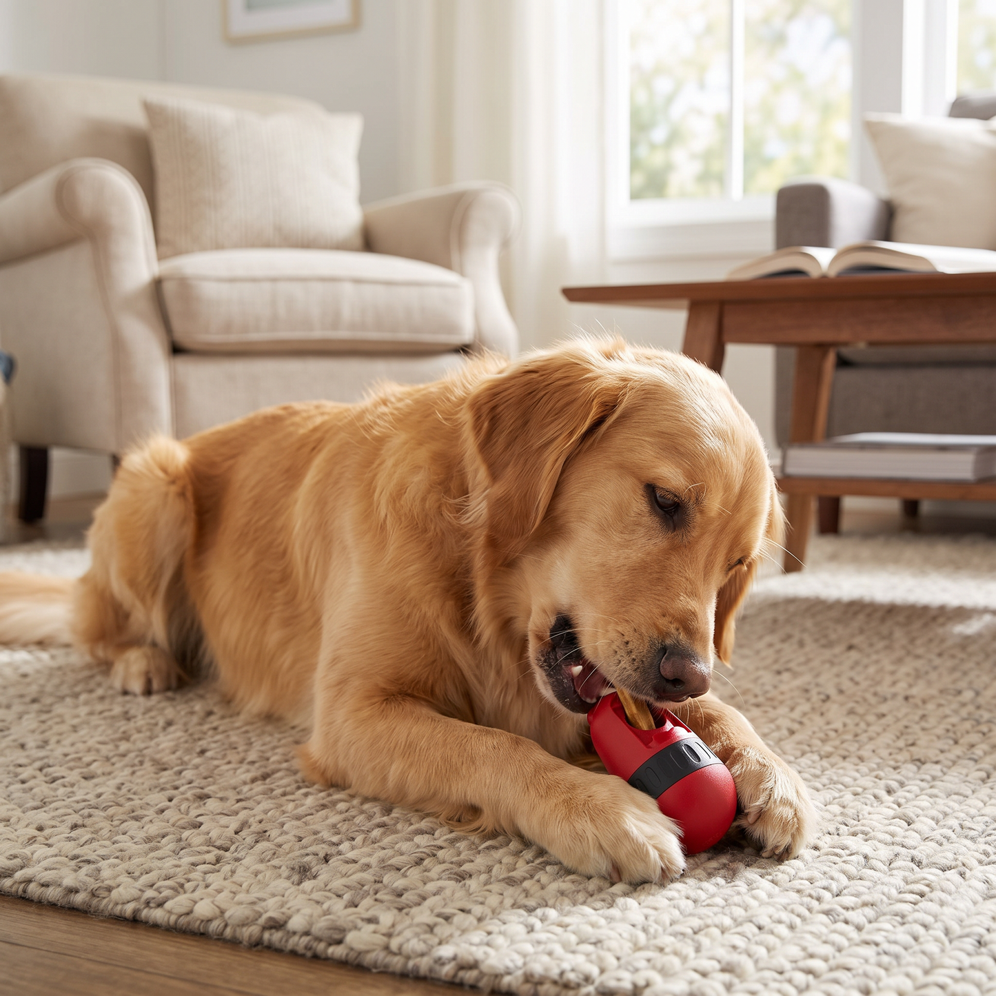 Dog Treat Ball Holder – Slow Feeding Chew Toy for Mental Stimulation