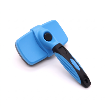 Pet Grooming Brush – Self-Cleaning Slicker Comb for Dogs and Cats