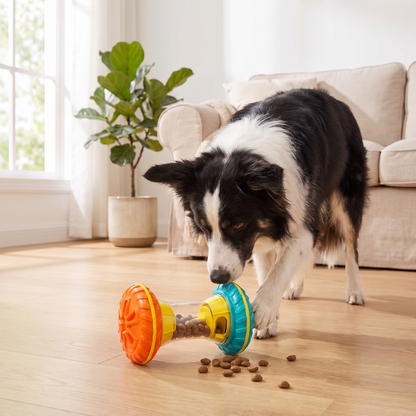 Interactive Dog Enrichment Toy – Rolling Treat Dispenser for Training & Play