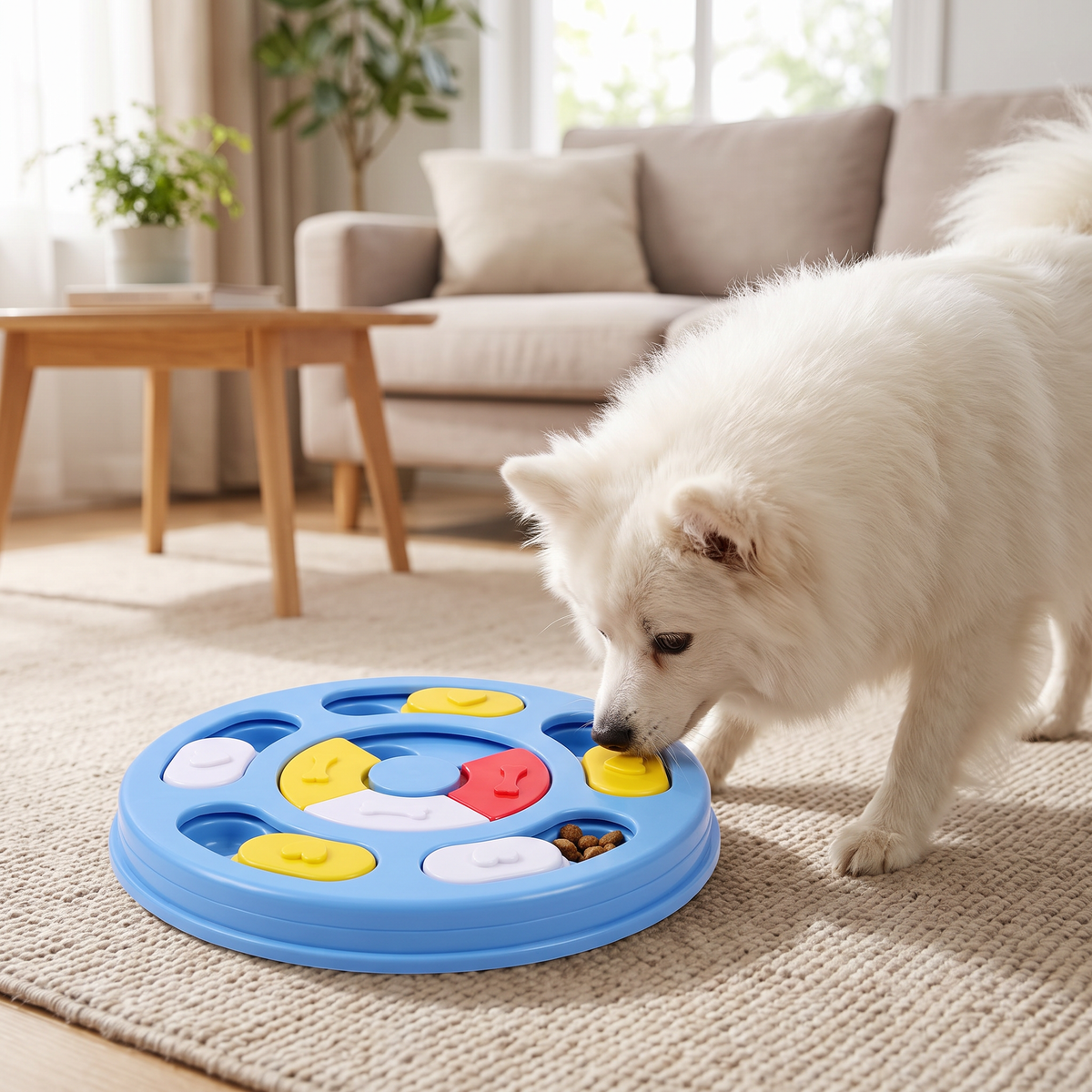 Interactive Dog Treat Puzzle Toy Slow Feeding Bowl for IQ Training & Enrichment