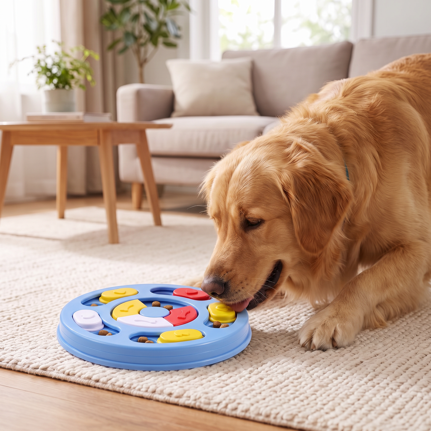 Interactive Dog Treat Puzzle Toy Slow Feeding Bowl for IQ Training & Enrichment