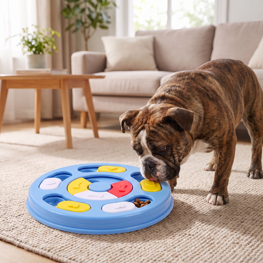 Interactive Dog Treat Puzzle Toy Slow Feeding Bowl for IQ Training & Enrichment