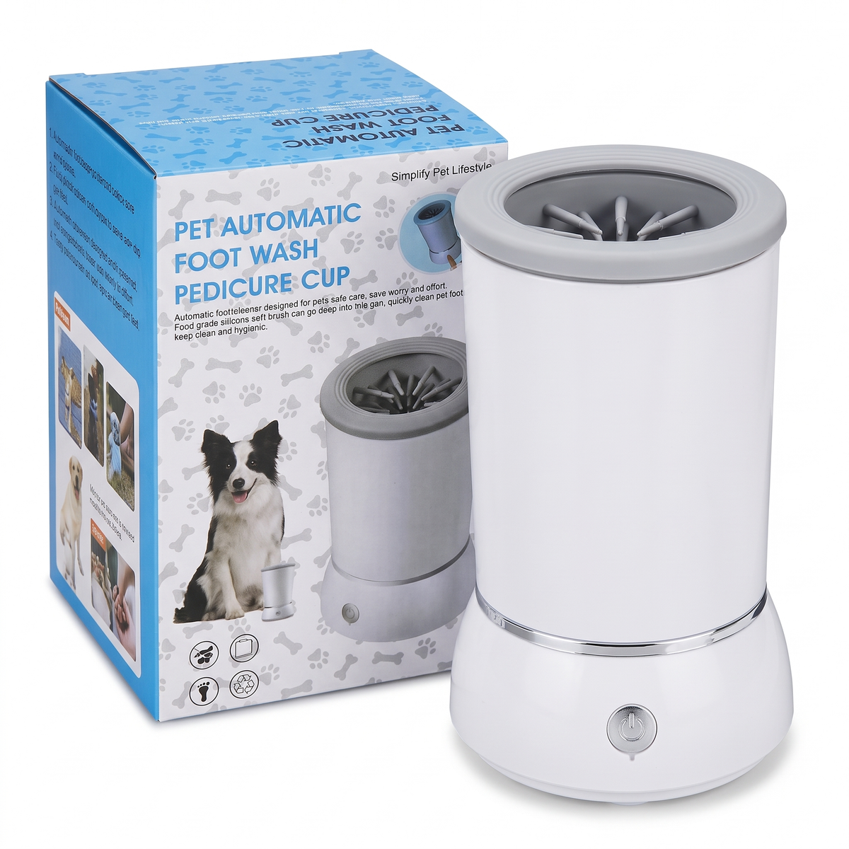 Dog Paw Cleaner Cup Electric Automatic Pet Foot Washer for Muddy Paws
