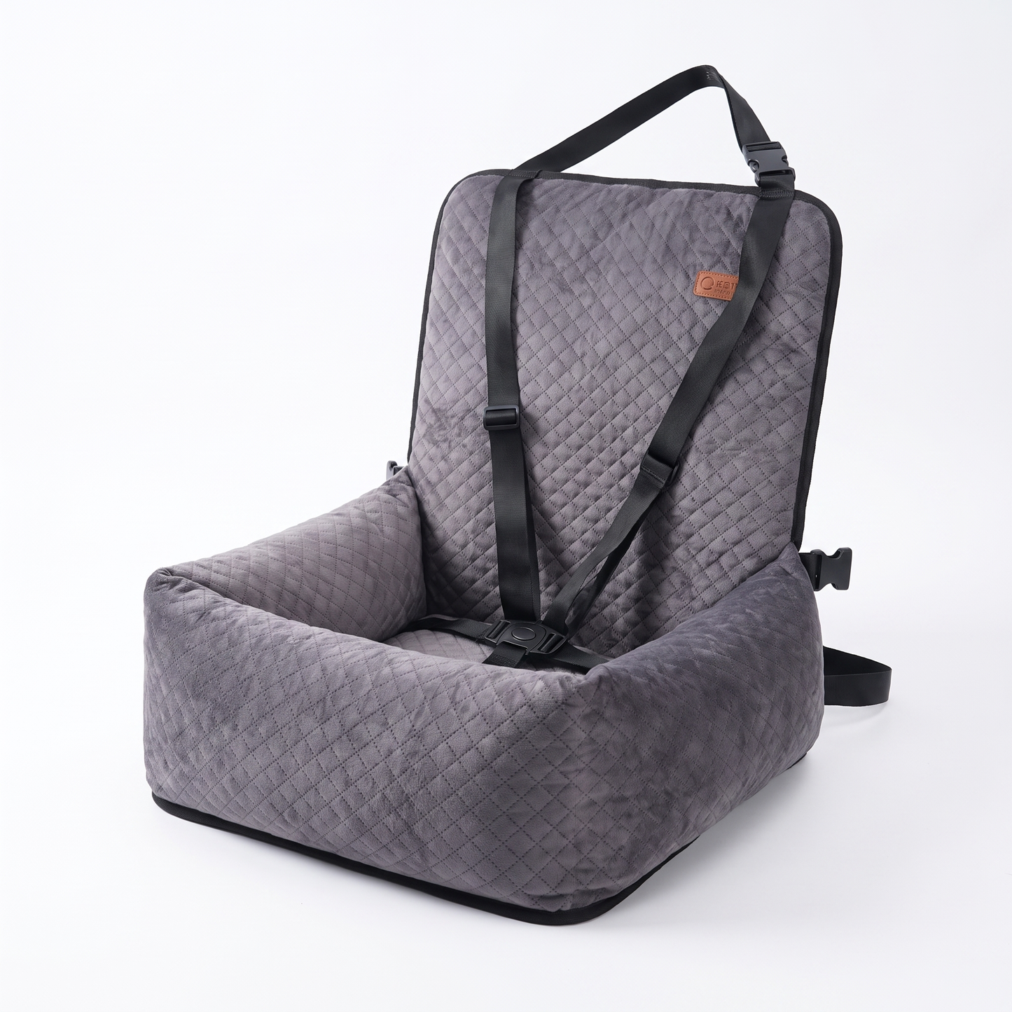 Dog Car Travel Bed Portable Pet Booster Seat Cushion for Small & Medium Dogs