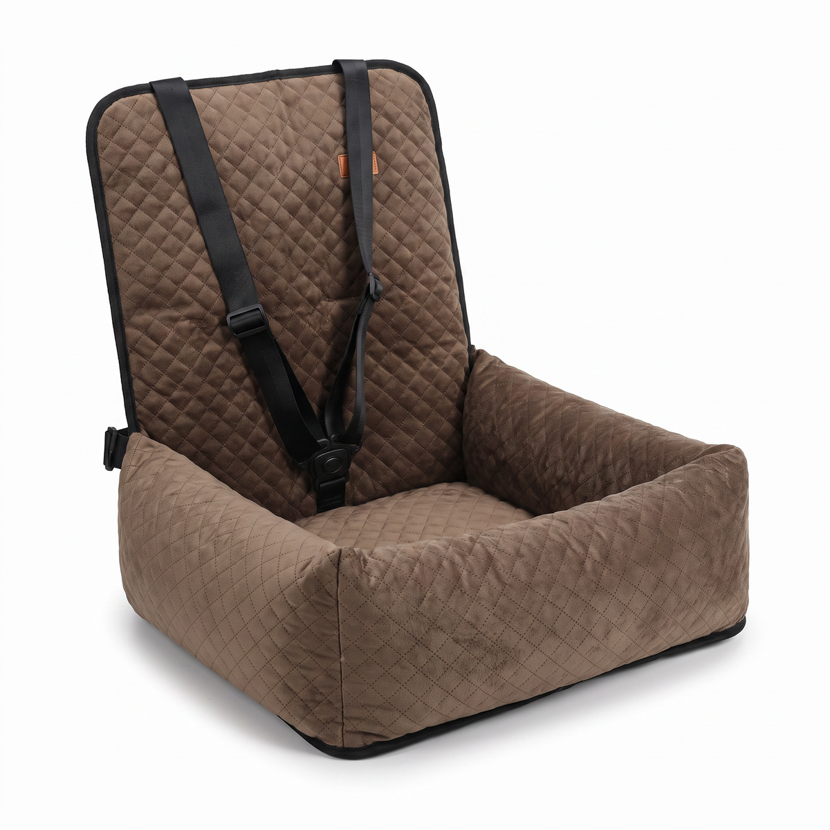 Dog Car Travel Bed Portable Pet Booster Seat Cushion for Small & Medium Dogs