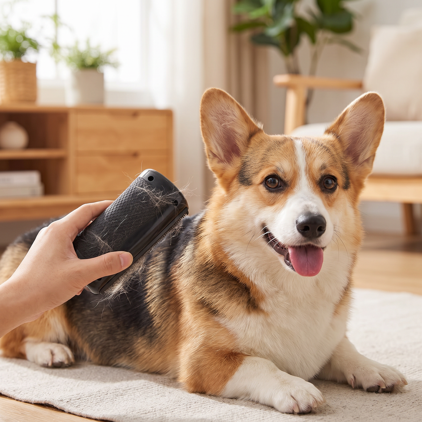 Grooming Brush for Dogs – Deshedding Tool for Loose & Shedding Hair