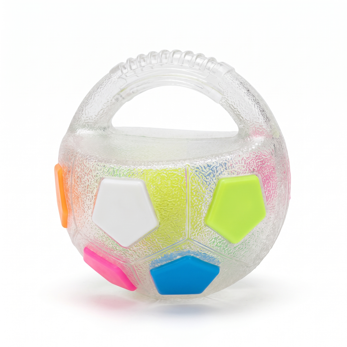 Interactive Dog Training Ball – Grip Handle Soccer Toy for Active Play