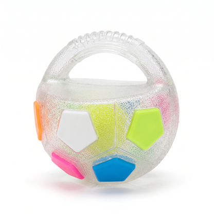 Interactive Dog Training Ball – Grip Handle Soccer Toy for Active Play