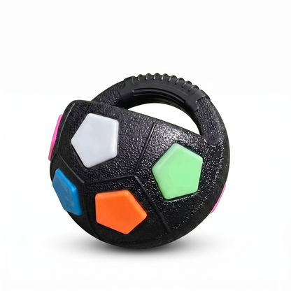 Interactive Dog Training Ball – Grip Handle Soccer Toy for Active Play