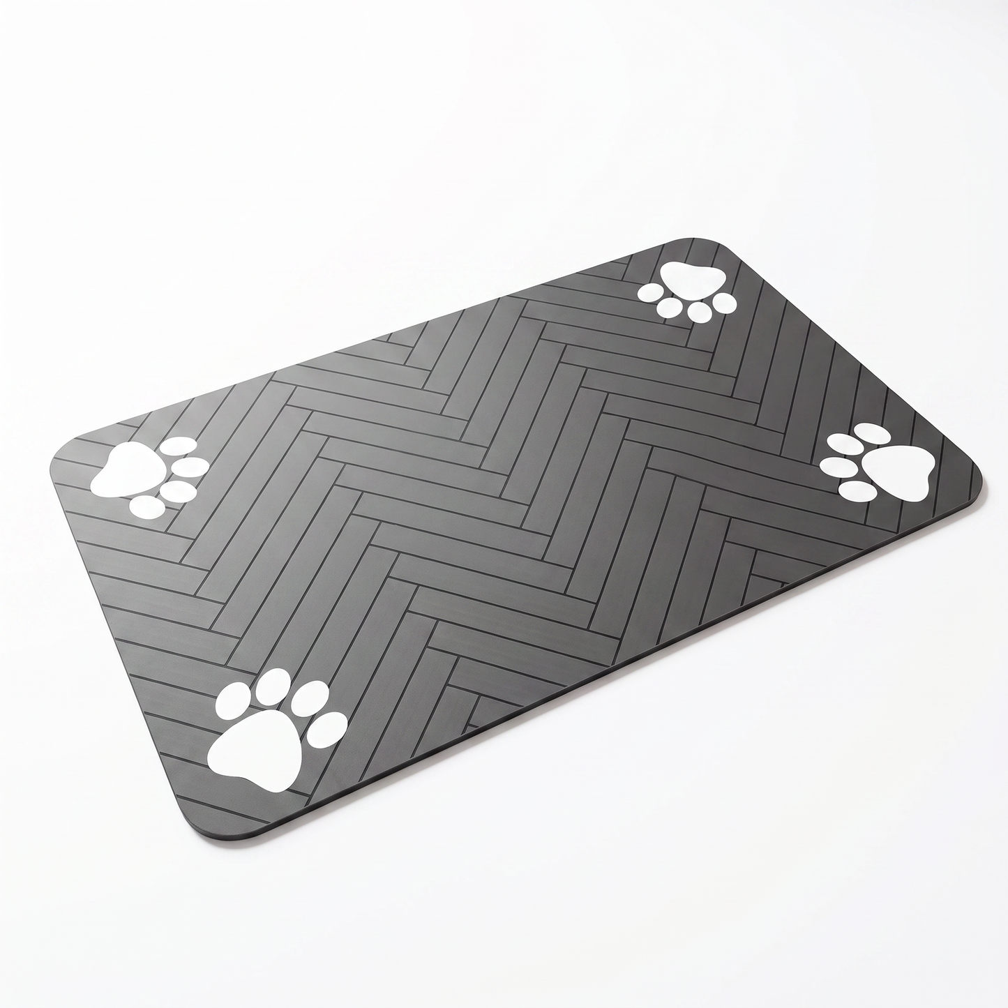 Quick-Dry Dog Feeding Mat – Absorbent Non-Slip Dog Bowl Mat with Waterproof Base