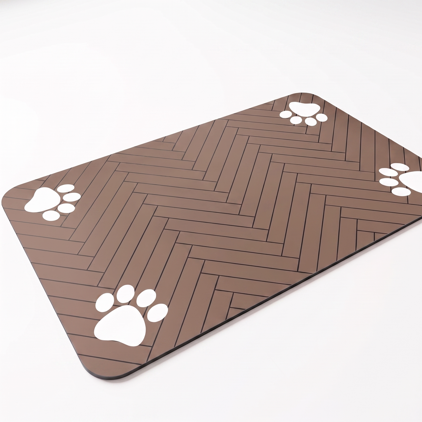 Quick-Dry Dog Feeding Mat – Absorbent Non-Slip Dog Bowl Mat with Waterproof Base
