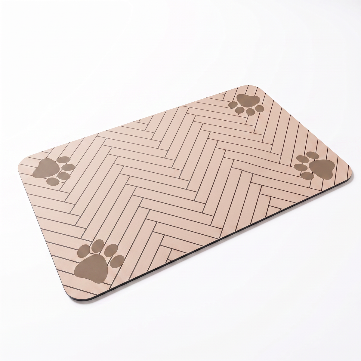 Quick-Dry Dog Feeding Mat – Absorbent Non-Slip Dog Bowl Mat with Waterproof Base