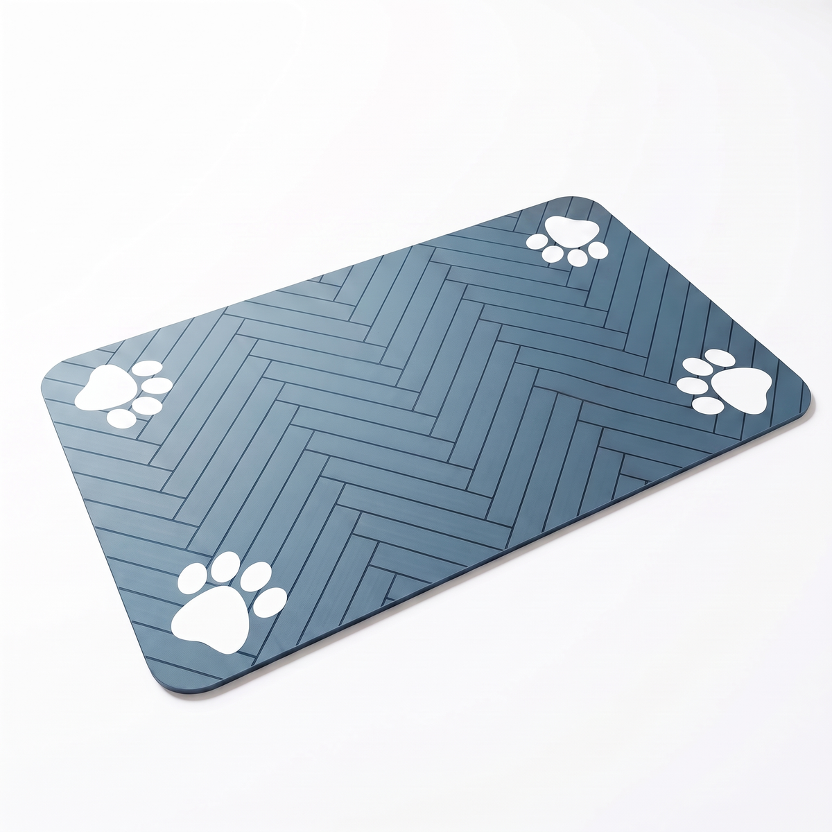 Quick-Dry Dog Feeding Mat – Absorbent Non-Slip Dog Bowl Mat with Waterproof Base