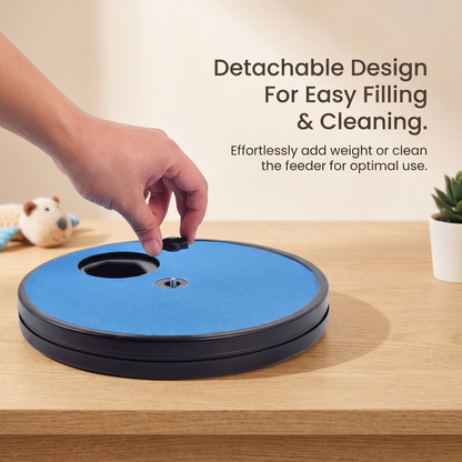 Interactive Dog Nail File & Slow Feeder Toy – Rotating Scratch Pad with Treat Reward