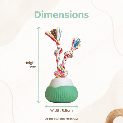 Smart Cat Toy Automatic Rotating Rope Teaser Ball Interactive Self Play Toy