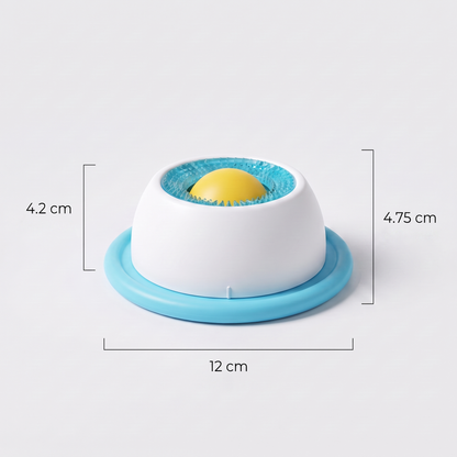 Interactive Dog Licking Bowl – Anti-Tip Slow Feeder with Rotating Treat Ball