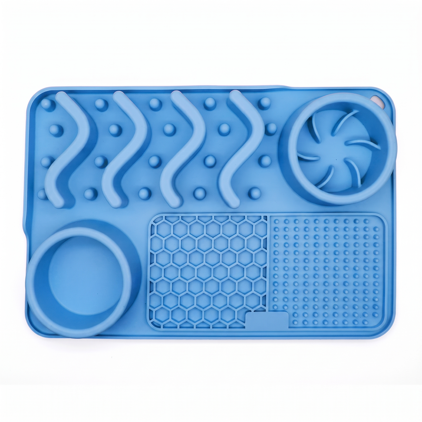 Silicone Dog Lick Mat with Slow Feeder Bowls – Non-Slip Enrichment Feeding Pad