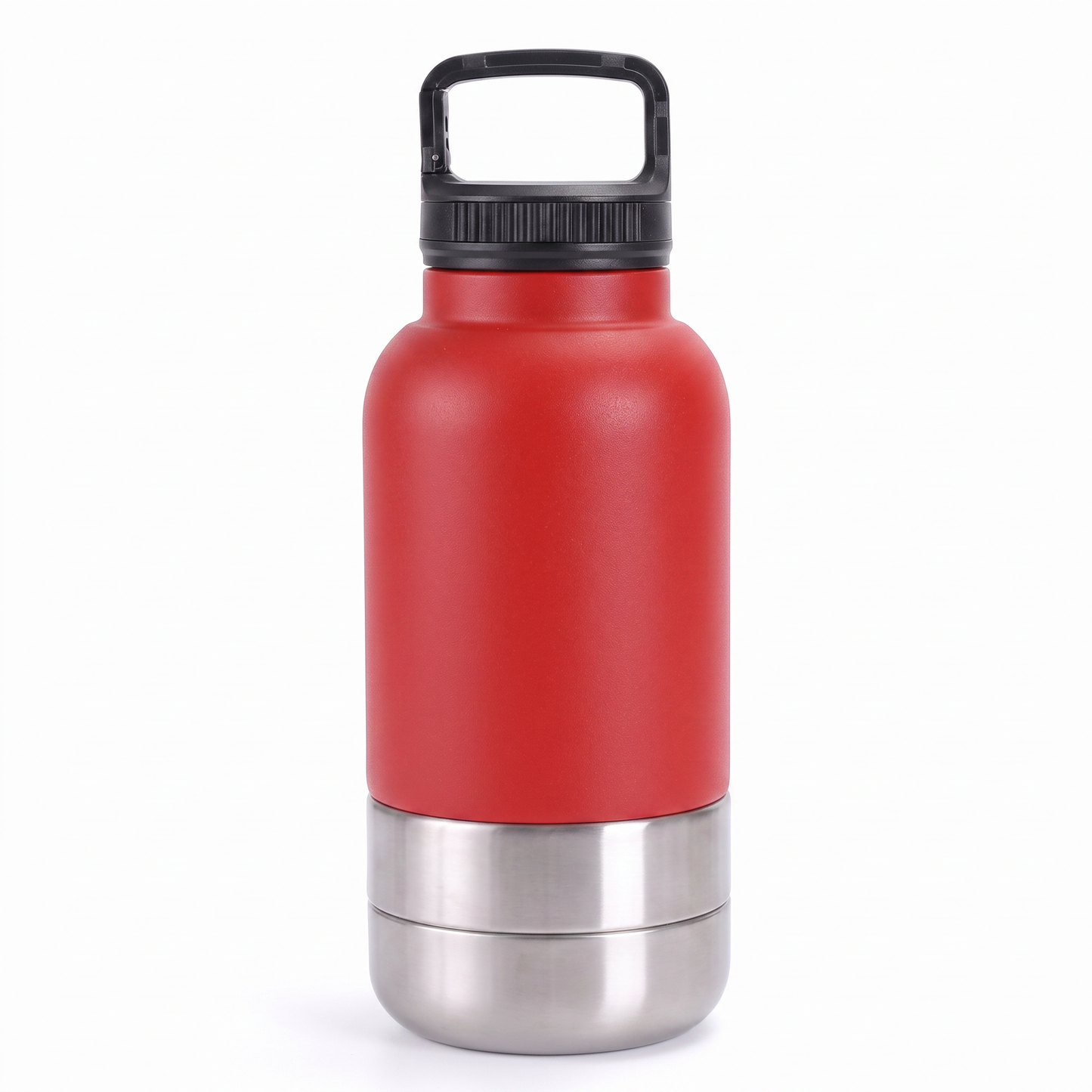 3-in-1 Pet Travel Water Bottle with Dog Food Storage Bowl for Walking & Hiking