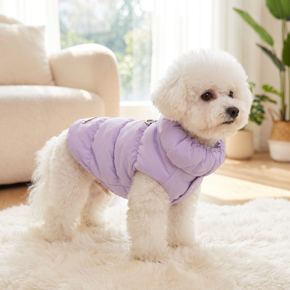 Dog Winter Puffer Jacket Warm Padded Vest with Buckle for Small Dogs & Puppies
