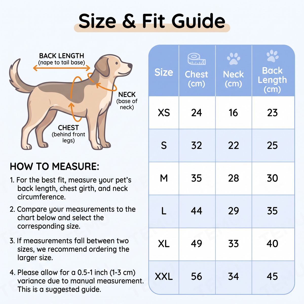 Dog Winter Puffer Jacket Warm Padded Vest with Buckle for Small Dogs & Puppies