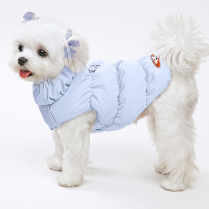Dog Winter Puffer Jacket Warm Padded Vest with Buckle for Small Dogs & Puppies