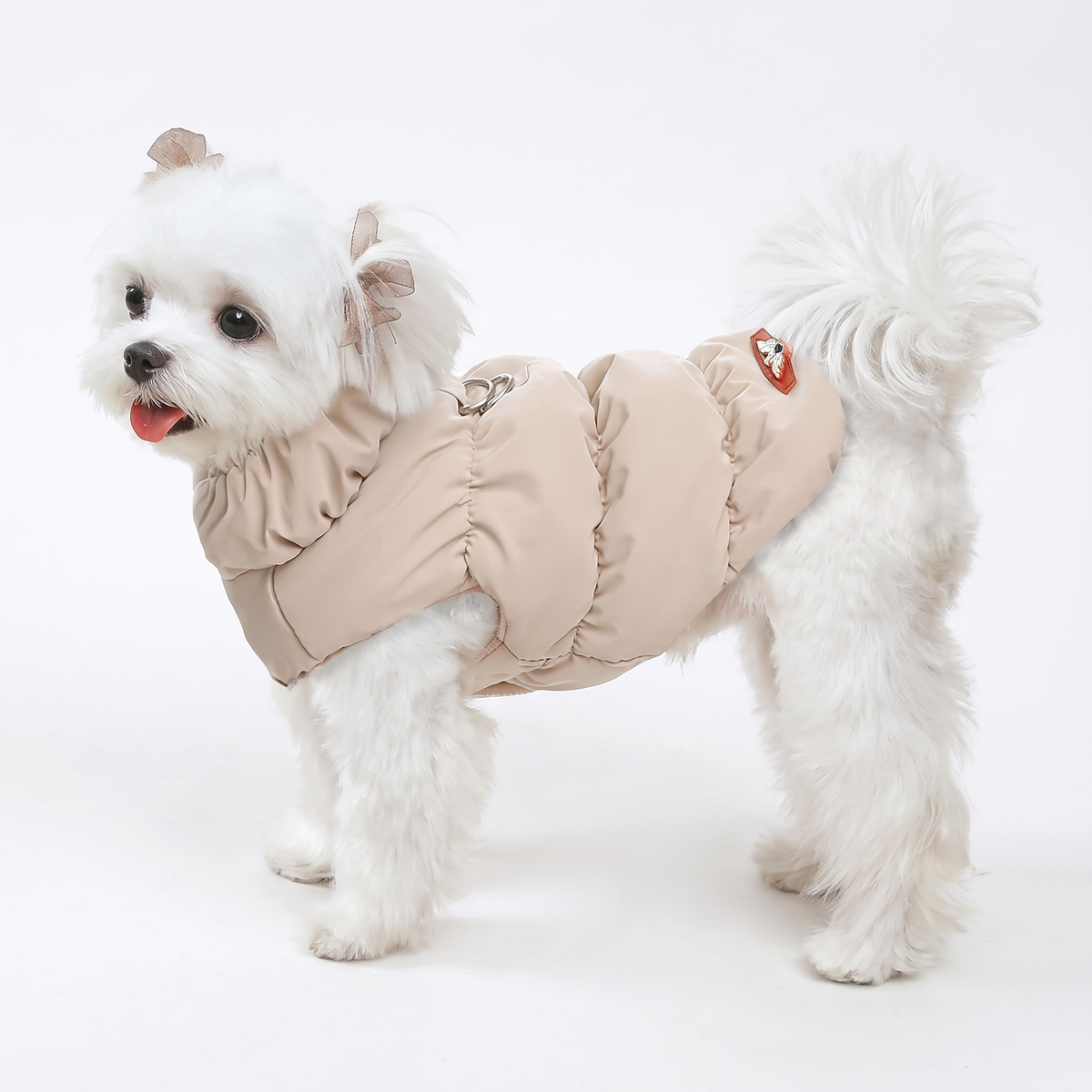 Dog Winter Puffer Jacket Warm Padded Vest with Buckle for Small Dogs & Puppies