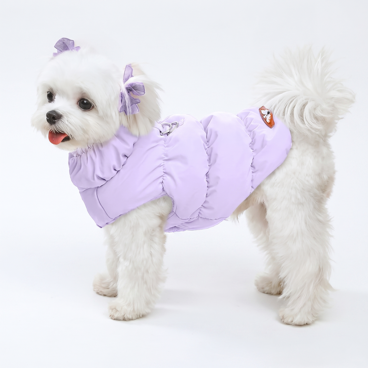 Dog Winter Puffer Jacket Warm Padded Vest with Buckle for Small Dogs & Puppies