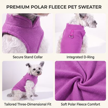 Warm Dog Fleece Vest Thick Polar Fleece Winter Coat for Small & Medium Dogs