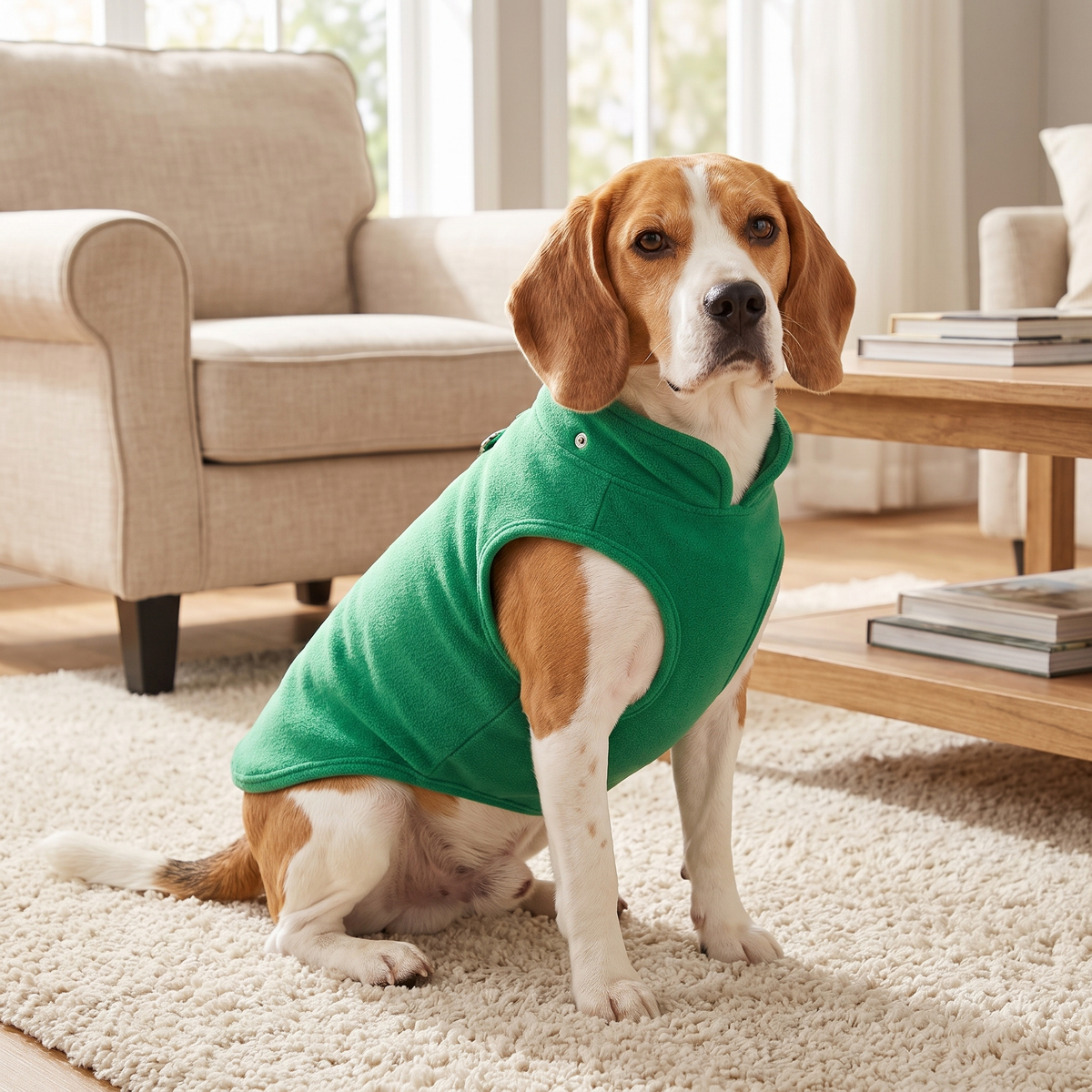 Warm Dog Fleece Vest Thick Polar Fleece Winter Coat for Small & Medium Dogs