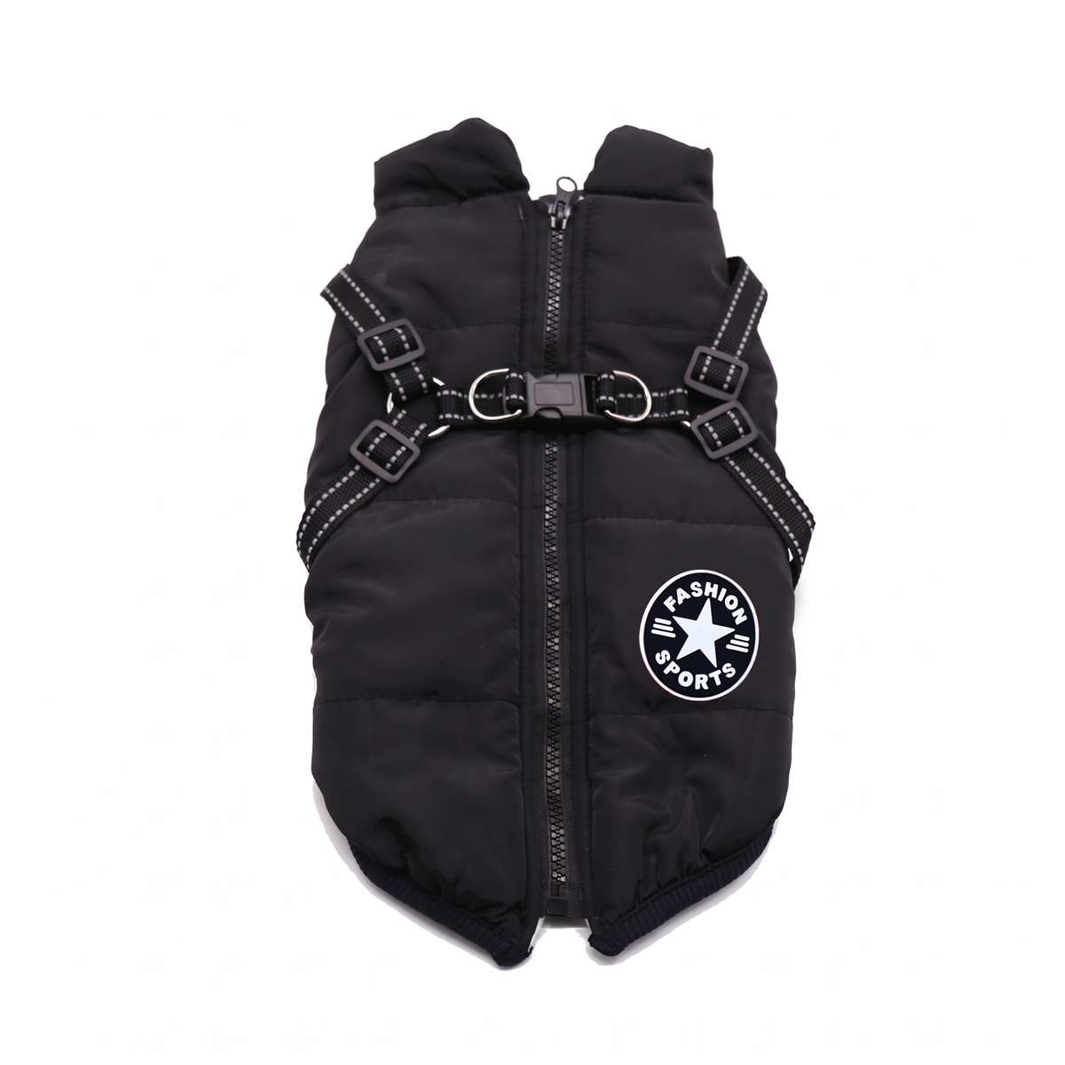 Dog Winter Jacket with Harness - Warm Padded Windproof Vest for Small & Medium Dogs