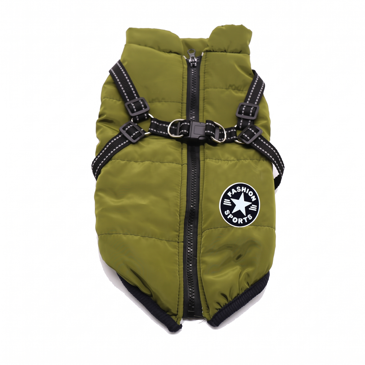 Dog Winter Jacket with Harness - Warm Padded Windproof Vest for Small & Medium Dogs