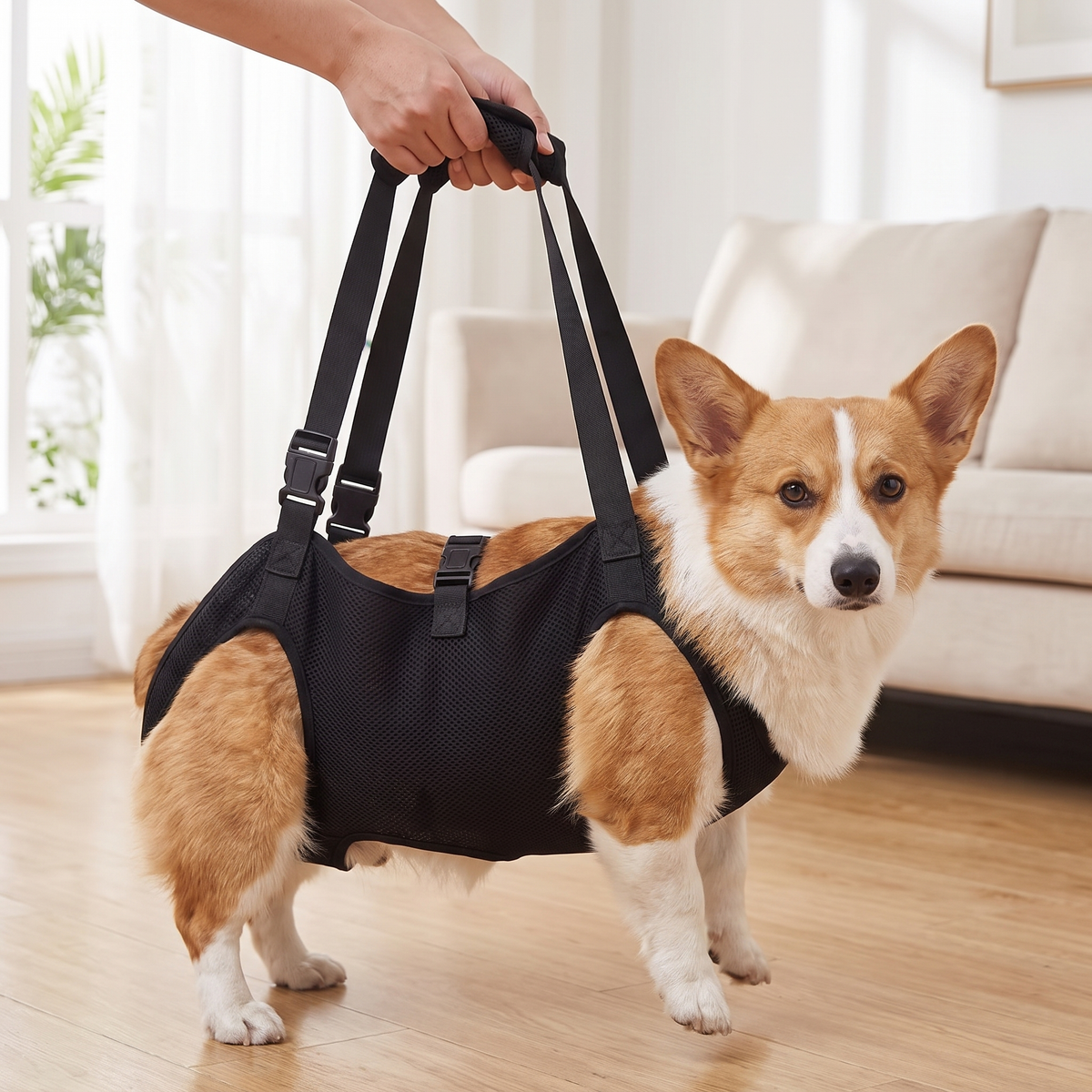 Adjustable Dog Support Harness Breathable Mobility Sling for Senior Dogs
