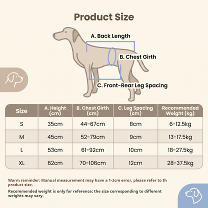 Adjustable Dog Support Harness Breathable Mobility Sling for Senior Dogs