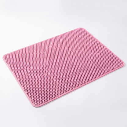 Double Layer Cat Litter Mat – Honeycomb Litter Trapping Waterproof EVA Mat