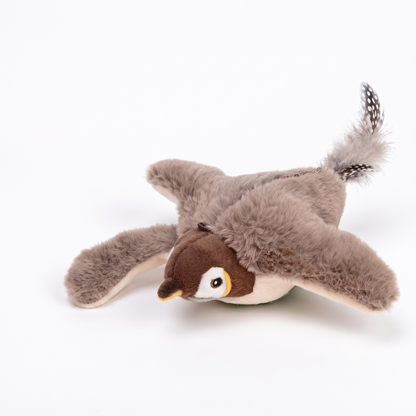Interactive Flapping Bird Cat Toy – Catnip Plush Chirping Prey Toy with Feather Tail