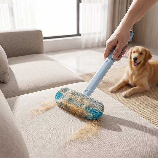 Pet Hair Remover Brush – Reusable Lint Roller for Dog Hair, Sofa, Bed, Carpet & Clothes